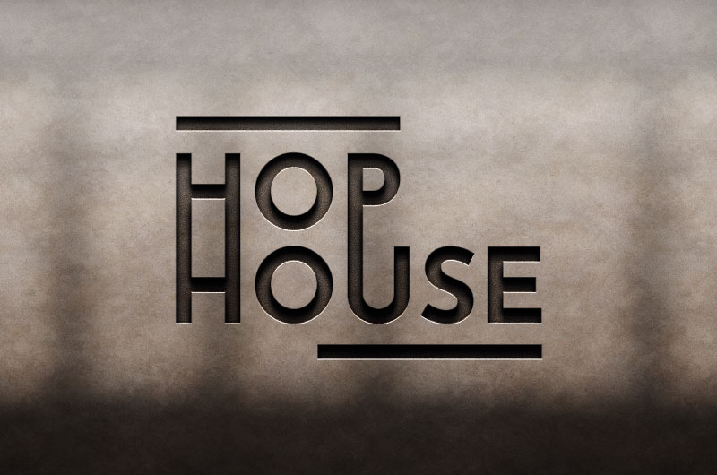 Création logo Hop House Maison Modulaire Bois